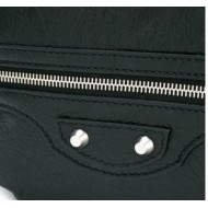 BALENCIAGA Lambskin Classic Hardware Neo Lift Hip Bag Black